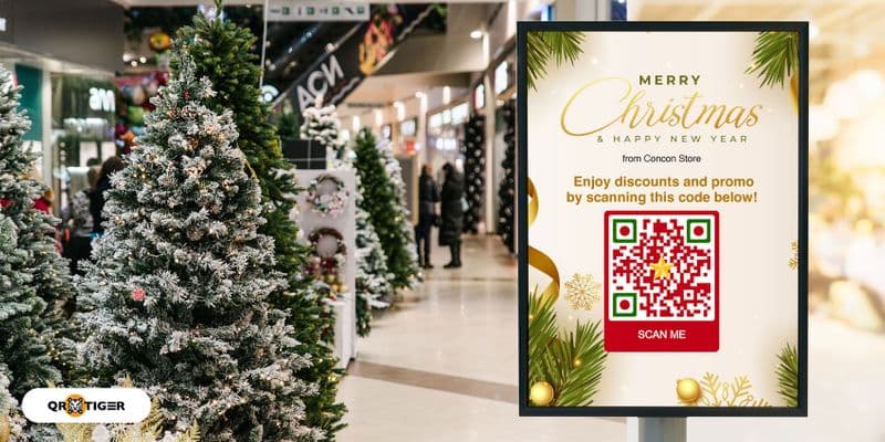 Cómo impulsar las ventas navideñas con una campaña de código QR de Navidad