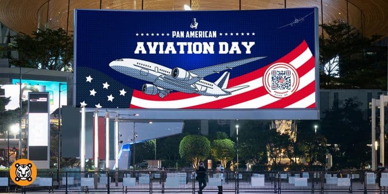 Charting the Skies on Pan American Aviation Day with QR code