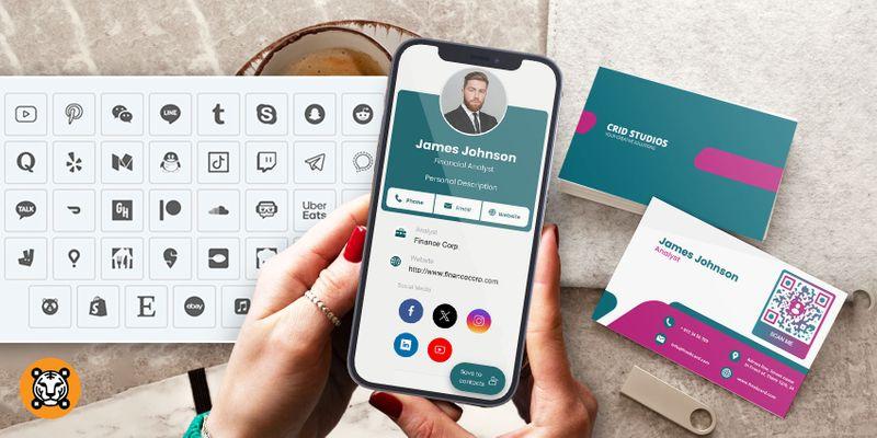 Url Card How to Create a Business Card with Social Media Links - QR TIGER